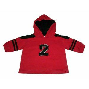 Miniwear Baby 2 Piece Set Black/Red Mega 2 Sport Logo Hooded Cold Weather Outfit